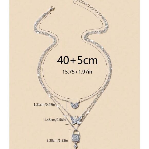 3 Tiered Necklace - Picture 5 of 7